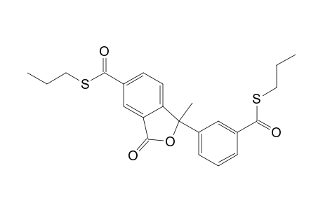 1-methyl-3-oxo-1-[3-[oxo-(propylthio)methyl]phenyl]-5-isobenzofurancarbothioic acid S-propyl ester