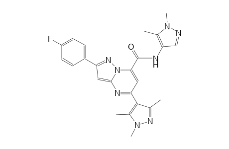 N-(1,5-dimethyl-1H-pyrazol-4-yl)-2-(4-fluorophenyl)-5-(1,3,5-trimethyl-1H-pyrazol-4-yl)pyrazolo[1,5-a]pyrimidine-7-carboxamide