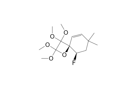 cis-9-fluoro-2,2,3,3-tetramethoxy-7,7-dimethyl-1-oxaspiro[3,5]non-5-ene