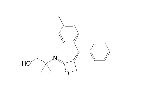 2-[3-Bis(p-methylphenyl)methyleneoxetan-2-ylideneamino]-2-methylpropan-1-ol
