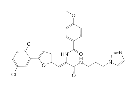 N-[(Z)-2-[5-(2,5-dichlorophenyl)-2-furyl]-1-({[3-(1H-imidazol-1-yl)propyl]amino}carbonyl)ethenyl]-4-methoxybenzamide