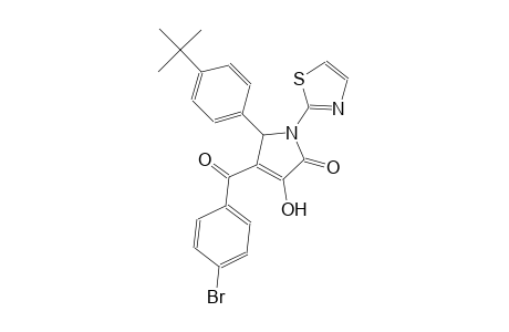 4-(4-bromobenzoyl)-5-(4-tert-butylphenyl)-3-hydroxy-1-(1,3-thiazol-2-yl)-1,5-dihydro-2H-pyrrol-2-one