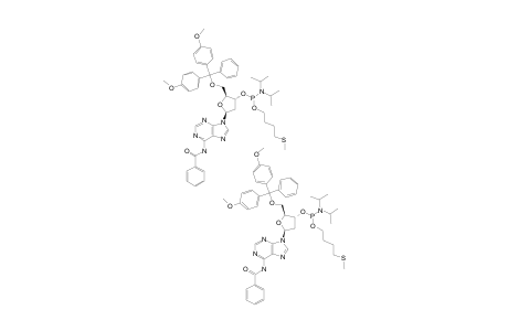 N-(6)-BENZOYL-5'-O-(4,4'-DIMETHOXYTRITYL)-3'-O-[(N,N-DIISOPROPYLAMINO)-(4-METHYLTHIO-1-BUTYLOXY)]-PHOSPHINYL-2'-DEOXYADENOSINE