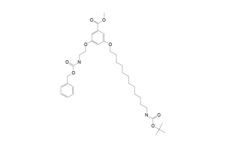 3-[2-(benzyloxycarbonylamino)ethoxy]-5-[12-(tert-butoxycarbonylamino)dodecoxy]benzoic acid methyl ester