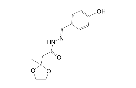 N'-[(E)-(4-Hydroxyphenyl)methylidene]-2-(2-methyl-1,3-dioxolan-2-yl)acetohydrazide