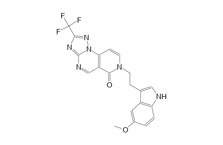 pyrido[3,4-e][1,2,4]triazolo[1,5-a]pyrimidin-6(7H)-one, 7-[2-(5-methoxy-1H-indol-3-yl)ethyl]-2-(trifluoromethyl)-