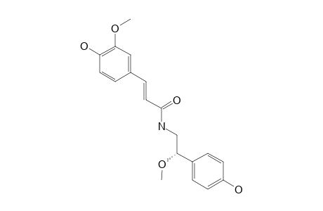 3-(4-HYDROXY-3-METHOXYPHENYL)-N-[2-(4-HYDROXYPHENYL)-2-METHOXYETHYL]-ACRYLAMIDE