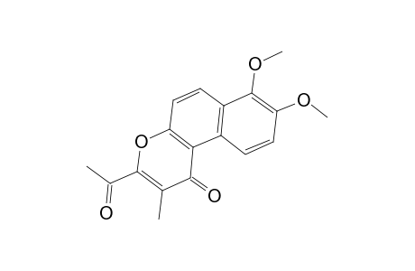 1H-Naphtho[2,1-b]pyran-1-one, 3-acetyl-7,8-dimethoxy-2-methyl-