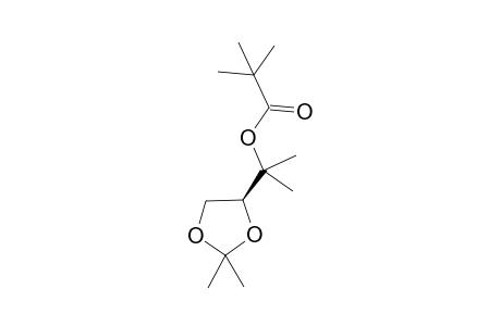 2,2-Dimethylpropanoic acid 2-[(4S)-2,2-dimethyl-1,3-dioxolan-4-yl]propan-2-yl ester