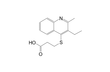propanoic acid, 3-[(3-ethyl-2-methyl-4-quinolinyl)thio]-