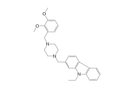 2-[4-(2,3-dimethoxy-benzyl)-piperazin-1-ylmethyl]-9-ethyl-9H-carbazole