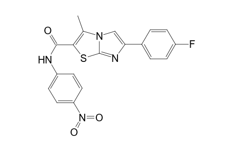 Imidazo[2,1-b]thiazole-2-carboxamide, 6-(4-fluorophenyl)-3-methyl-N-(4-nitrophenyl)-
