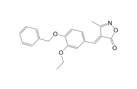 5(4H)-isoxazolone, 4-[[3-ethoxy-4-(phenylmethoxy)phenyl]methylene]-3-methyl-, (4E)-