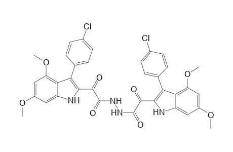 1,2-Di(3'-(4"-chlorophenyl)-4',6'-dimethoxyindol-2'-yl)glyoxyloyl)hydrazide