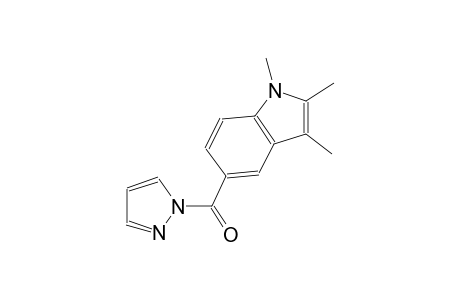 1,2,3-trimethyl-5-(1H-pyrazol-1-ylcarbonyl)-1H-indole