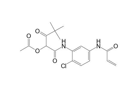 Pentanamide, 2-(acetyloxy)-N-[2-chloro-5-[(1-oxo-2-propen-1-yl)amino]phenyl]-4,4-dimethyl-3-oxo-