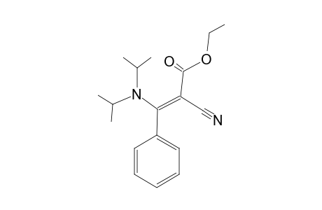 Ethyl 3-[N-(di-isopropyl)amino]-2-cyano-3-phenylpropenoate