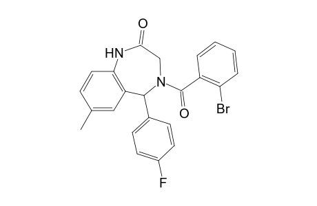 4-(2-Bromobenzoyl)-5-(4-fluorophenyl)-7-methyl-1,3,4,5-tetrahydro-2H-1,4-benzodiazepin-2-one