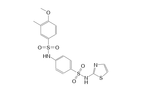 4-methoxy-3-methyl-N-{4-[(1,3-thiazol-2-ylamino)sulfonyl]phenyl}benzenesulfonamide