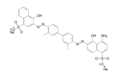 1-Naphthalenesulfonic acid, 4-amino-5-hydroxy-6-[[4'-[(1-hydroxy-4-sulfo-2-naphthalenyl)azo]-3,3'-dimethyl[1,1'-biphenyl]-4-yl]azo]-, disodium salt