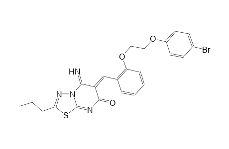 7H-[1,3,4]thiadiazolo[3,2-a]pyrimidin-7-one, 6-[[2-[2-(4-bromophenoxy)ethoxy]phenyl]methylene]-5,6-dihydro-5-imino-2-propyl-, (6Z)-