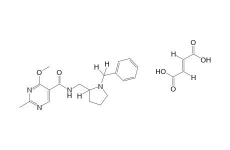 N-[(1-benzyl-2-pyrrolidinyl)methyl]-4-methoxy-2-methyl-5-pyrimidine carboxamide, fumarate (1:1)