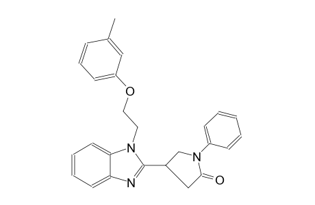 2-pyrrolidinone, 4-[1-[2-(3-methylphenoxy)ethyl]-1H-benzimidazol-2-yl]-1-phenyl-