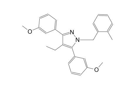 4-ethyl-3,5-bis(3-methoxyphenyl)-1-(2-methylbenzyl)-1H-pyrazole