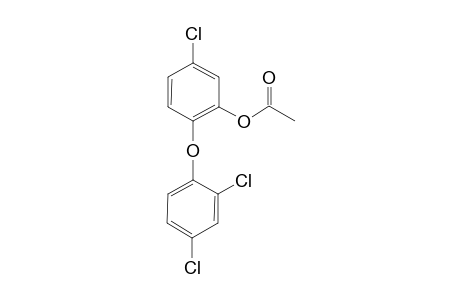 Phenol, 5-chloro-2-(2,4-dichlorophenoxy)-, acetate