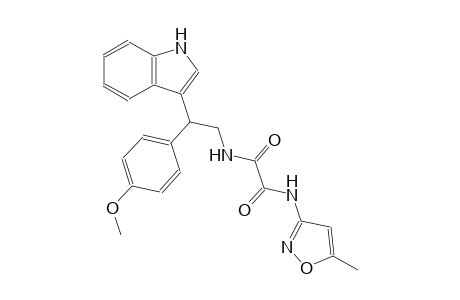 ethanediamide, N~1~-[2-(1H-indol-3-yl)-2-(4-methoxyphenyl)ethyl]-N~2~-(5-methyl-3-isoxazolyl)-