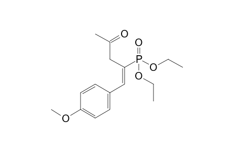 (E)-Diethyl 1-(4-methoxybenzylidene)-3-oxobutylphosphonate