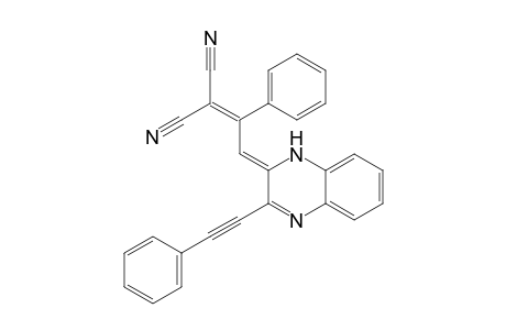 (Z)-2-(1-Phenyl-2-(3-(phenylethynyl)quinoxalin-2(1H)-ylidene)ethylidene)malononitrile