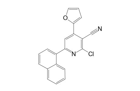 2-Chloro-4-(furan-2-yl)-6-(naphthalen-1-yl)-nicotinonitrile