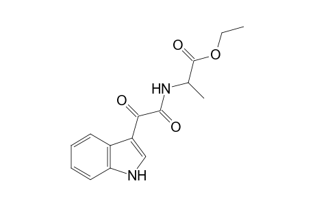 N-[(indol-3-yl)glyoxyloyl]alanine, ethyl ester