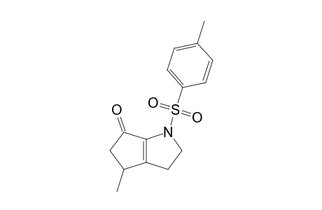 4-methyl-1-(4-methylphenyl)sulfonyl-2,3,4,5-tetrahydrocyclopenta[b]pyrrol-6-one