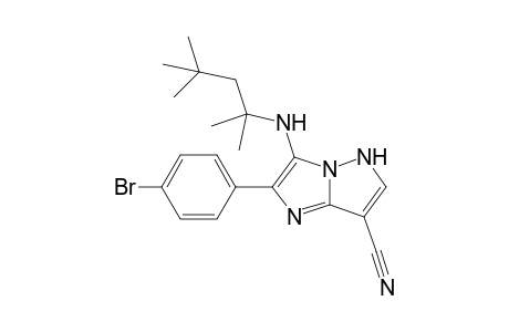 2-(4-Bromophenyl)-3-[(1,1,3,3-tetramethylbutyl)amino]-5Himidazo[1,2-b]pyrazole-7-carbonitrile