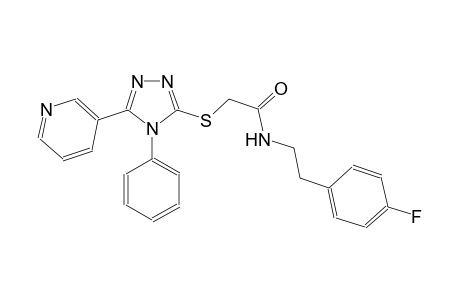 N-[2-(4-fluorophenyl)ethyl]-2-{[4-phenyl-5-(3-pyridinyl)-4H-1,2,4-triazol-3-yl]sulfanyl}acetamide