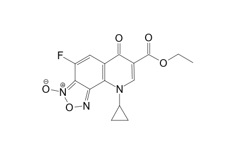 9-cyclopropyl-4-fluoro-3-oxido-6-oxo-[1,2,5]oxadiazolo[3,4-h]quinolin-3-ium-7-carboxylic acid ethyl ester