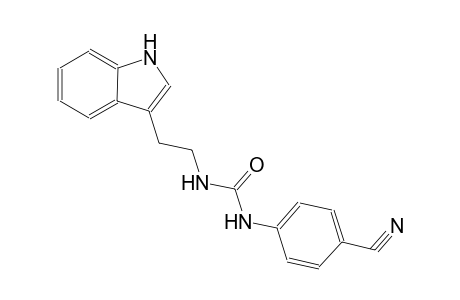 urea, N-(4-cyanophenyl)-N'-[2-(1H-indol-3-yl)ethyl]-
