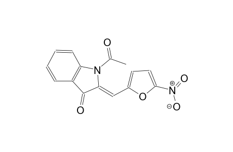 (2Z)-1-acetyl-2-[(5-nitro-2-furyl)methylene]-1,2-dihydro-3H-indol-3-one