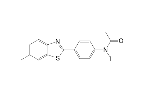 N-iodo-N-[4-(6-methyl-1,3-benzothiazol-2-yl)phenyl]acetamide