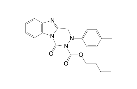 1-oxo-3-p-methylphenyl-3,4-dihydrobenzo[4,5]imidazo[1,2-d][1,2,4]triazine-2(1H)-carboxylic acid n-butyl ester