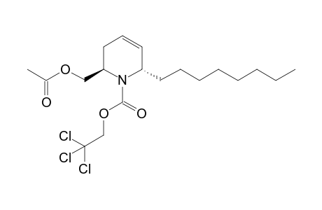 (trans)-2-Acetoxymethyl-6-octyl-3,6-dihydro-2H-pyridine-1-carboxylic acid 2,2,2-trichloroethyl ester