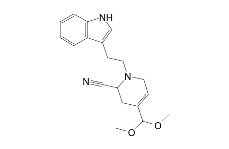 4-(dimethoxymethyl)-1-[2-(1H-indol-3-yl)ethyl]-3,6-dihydro-2H-pyridine-2-carbonitrile