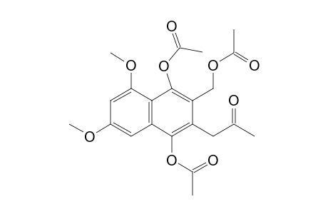 2-ACETOXYMETHYL-1,4-DIACETOXY-3-(2'-OXOPROPYL)-6,8-DIMETHOXYNAPHTHENE