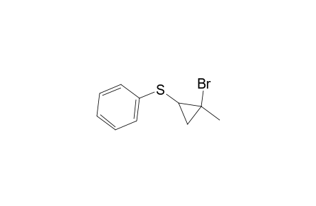 Benzene, [(2-bromo-2-methylcyclopropyl)thio]-, trans-