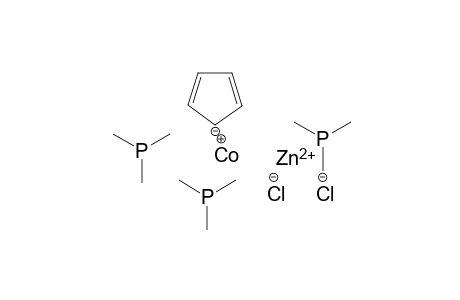 (Cyclopentadienyl)[dichloro(trimethylphosphane)zinc]bis(trimethylphosphane)cobalt(Cu-Zn)