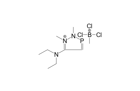 1,2-DIMETHYL-5-DIETHYLAMINO-1,2,3-DIAZAPHOSPHOLONIUMMETHYLTRICHLOROBORATE