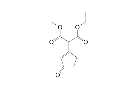 1-Cyclopenten-3-one, 1-(methoxycarbonyl-ethoxycarbonyl)methyl-
