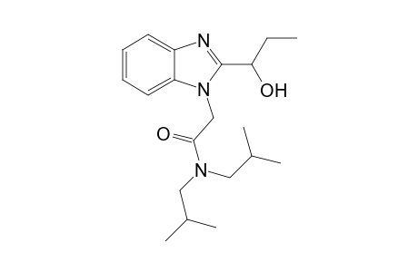 1H-1,3-Benzimidazole-1-acetamide, 2-(1-hydroxypropyl)-N,N-bis(2-methylpropyl)-